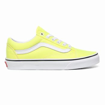 Vans Neon Old Skool - Naisten Tennarit - Sitruuna/Valkoinen